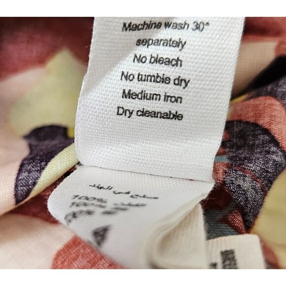 Bonpoint Edmee Blouse Red Clay Floral Pattern Women's XS - Picture 5 of 6